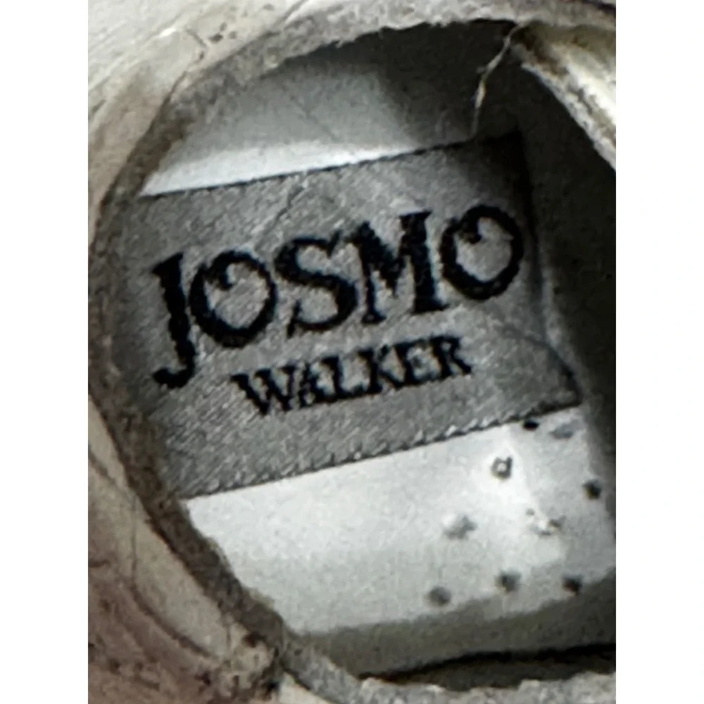 Josmo Walker Toddler White Lace Up Boots Textured Snake Skin Detail Size 5